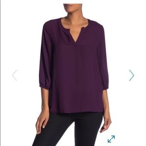 Pleione black blouse shirt